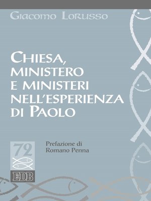 cover image of Chiesa, ministero e ministeri nell'esperienza di Paolo